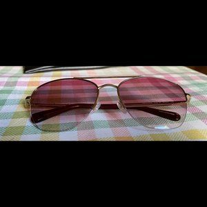 NEW Unworn Rebecca Minkoff Indio2 57mm Aviator Sunglasses Gold Pink Gradient